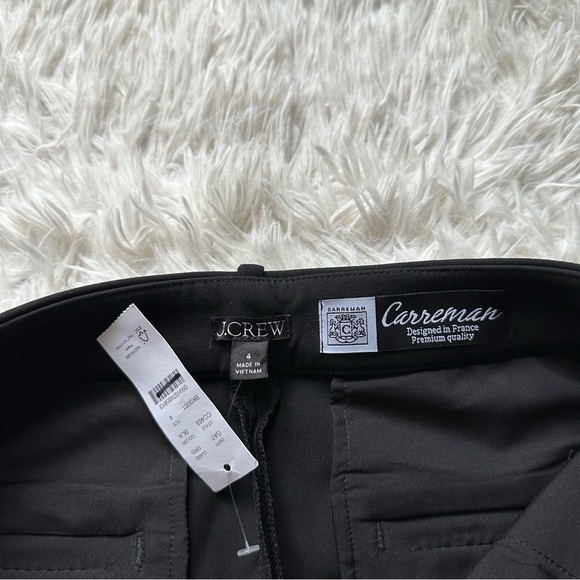 Jcrew Wide Leg Trouser In Four Season Stretch New With Tags Black Size 6 - Picture 6 of 12